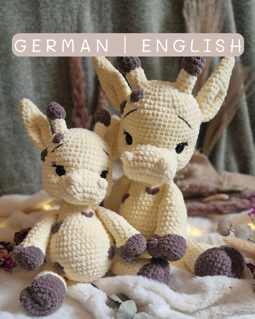 Häkelanleitung Giraffe Gesa | Crochet pattern giraffe Gesa