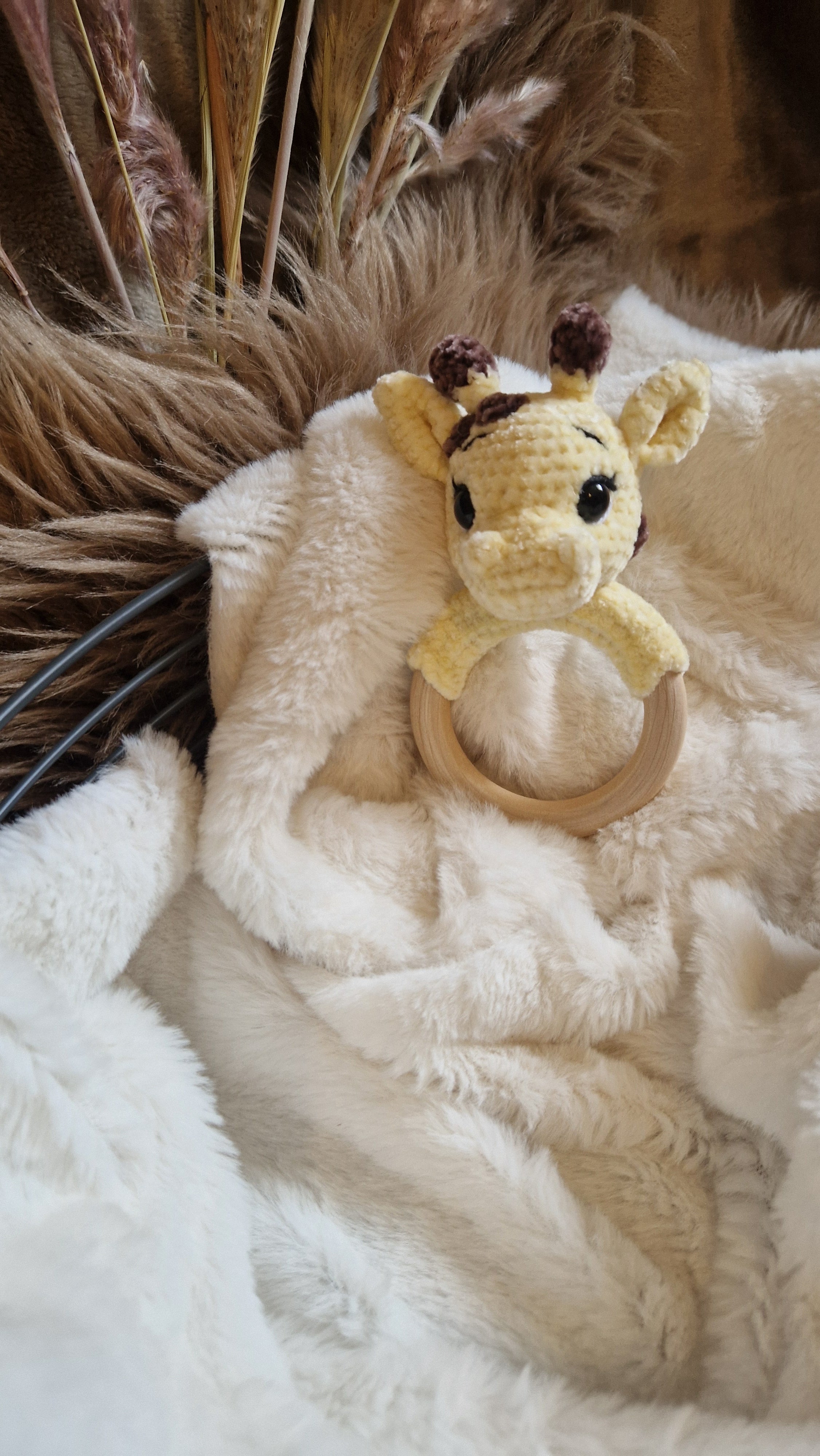 Häkelanleitung Giraffe Gesa Schmusetier & Rassel | Crochet pattern giraffe Gesa cuddly toy & rattle