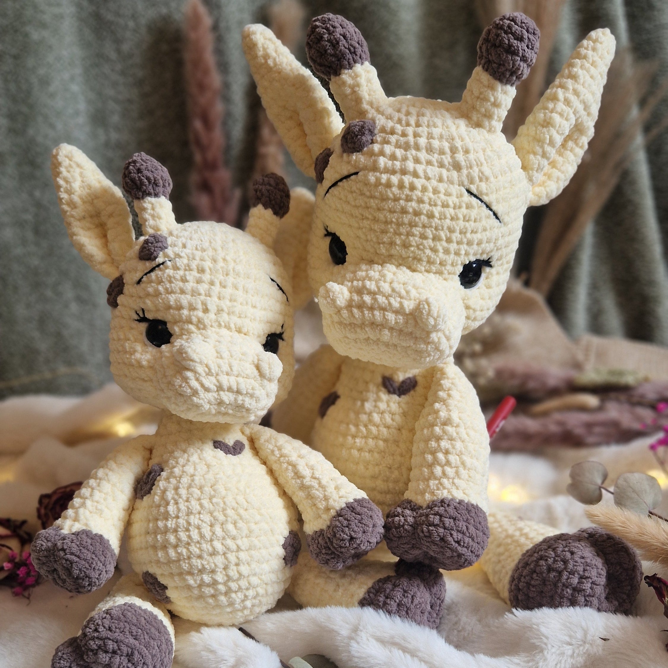 Gehäkeltes Kuscheltier Giraffe „Gesa" | Spieluhr