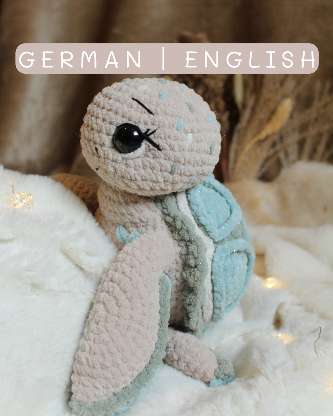 Häkelanleitung Schildkröte Kalea | Crochet pattern turtle Kalea
